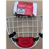 Image 2 : 6 WHITE HOCKEY CCM FM580 WIRE CAGES, EBAY SOLD PRICE $50 EACH - ADULT LARGE