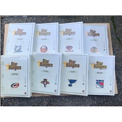 8 DIFFERENT NHL WHITE HOME JERSEY STARHANGERS - RETAIL $480