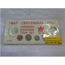 CANADIAN CENTENNIAL COIN SET 1867-1967 .800 SILVER