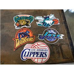 5 DIFFERENT LARGE NBA JACKET CRESTS - RETAIL 49.99 EACH