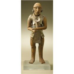 Maya Standing Male Figure with Left Hand on Righ 