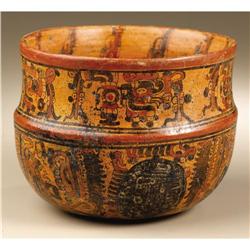 Maya Painted Bowl 