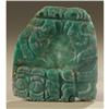 Image 1 : Maya Jade Pectoral Depicting Two Enthroned Lords 