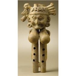 Veracruz Double-chambered Ceramic Flute 