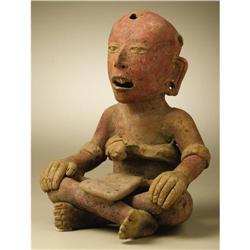 Veracruz Ceramic Seated Cross-legged Figure 