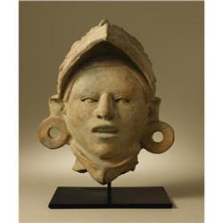 Veracruz Ceramic Head of Eagle Warrior 
