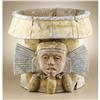 Image 1 : AztecTemple Brazier with a Face Mask of a fertil 