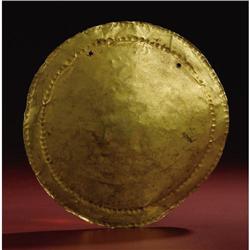 Costa Rica or Panama Gold Circular Breastplate 