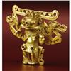 Image 4 : Coclé/Azuero Gold Pendant 2-Headed Snake Biting 