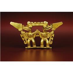 Coclé/Azuero Pendant 2-monster Figures with padd 