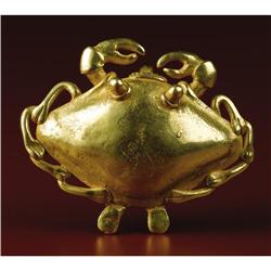 Diquís Gold Crab Pendant Rattle 