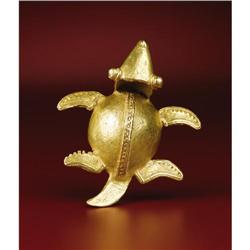Veraguas - Chiriquí Gold Turtle Bell Pendant 