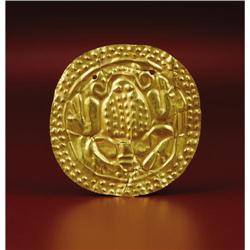 Veraguas, Chiriquí, Diquís Repoussé Frog Disk 