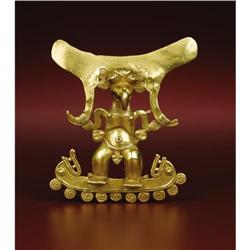 Veraguas or Diquís Gold Pendant:Supernatural 