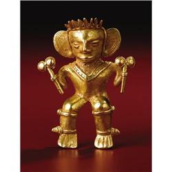 Veraguas, Chiriquí, Diquís Gold Pendant: Shaman 