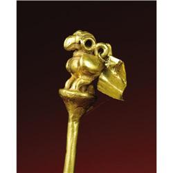 Yotoco Gold Lime Dipper with Bird Finial 