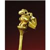 Image 1 : Yotoco Gold Lime Dipper with Bird Finial 