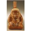 Image 4 : Moche Stirrup Spout Ceramic Vessel, Seated Figur 