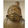 Image 3 : Moche Stirrup-spout Ceramic Vessel: Seated Figu 