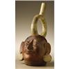 Image 4 : Moche Stirrup Spout Portrait Vessel 