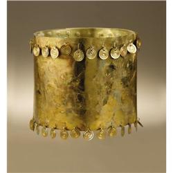 Moche Gold Crown with Dangles 
