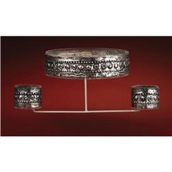 Chimú Silver Head Band and Pair of Smaller Bands 