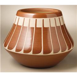 San Ildefonso Redware Pottery Jar 