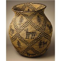 Apache Coiled Pictorial Basket 