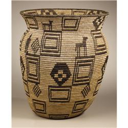 Apache Coiled Pictorial Basket 