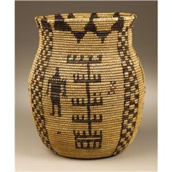 Apache Coiled Pictorial Basket 