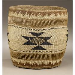 Hupa Twined Openwork Basket 