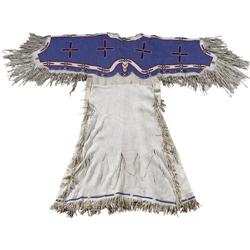 Sioux Dress with four beaded crosses 