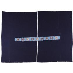 Sioux Man's Wearing Courting Blanket 