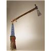Image 1 : Sioux Tomahawk with beaded Horsetrack and fringe 
