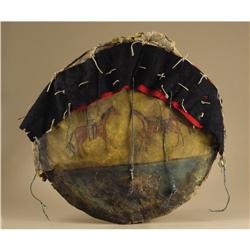 Cheyenne Pictographic Dance Shield Depicting War 