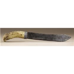 Antler Handle Indian Knife 
