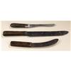 Image 2 : Lot of Three Trade Knives 