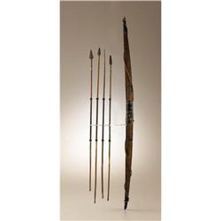 Shoshoni Chief Eagle Eye's Bow and Arrows captur 