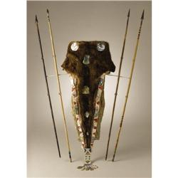 Hupa Otter Fur Quiver with Arrows 