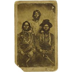 Carte de Visite - a SP of three Ute chiefs 