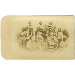Carte de Visite - Col. Edwin Perrin with a Group 
