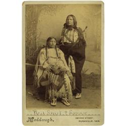 Cabinet Card - SP of "Red Shirt and Squaw" 