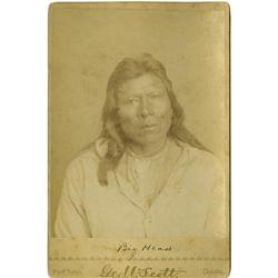 Cabinet Card - SP of Big Head, Sioux Chief 
