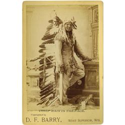 Cabinet Card - SP of Hunkpapa Chief Rain In The 