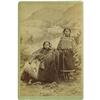Image 1 : Cabinet Card - SP of two Kiowa girls dressed in 