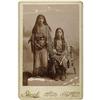 Image 1 : Cabinet Card - a SP of two Kiowa girls 