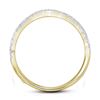 Image 3 : 1 CTW Round Diamond Cluster Bridal Wedding Engagement Ring 14kt Yellow Gold - REF-83T9K