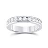 Image 1 : 3/4 CTW Round Diamond Wedding Ring 14kt White Gold - REF-69M3A