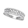 Image 1 : 1/3 CTW Round Diamond Filigree Symmetrical Ring 10kt White Gold - REF-24H3W