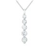 Image 1 : 1 CTW Diamond Necklace 14K White Gold - REF-85Y4X